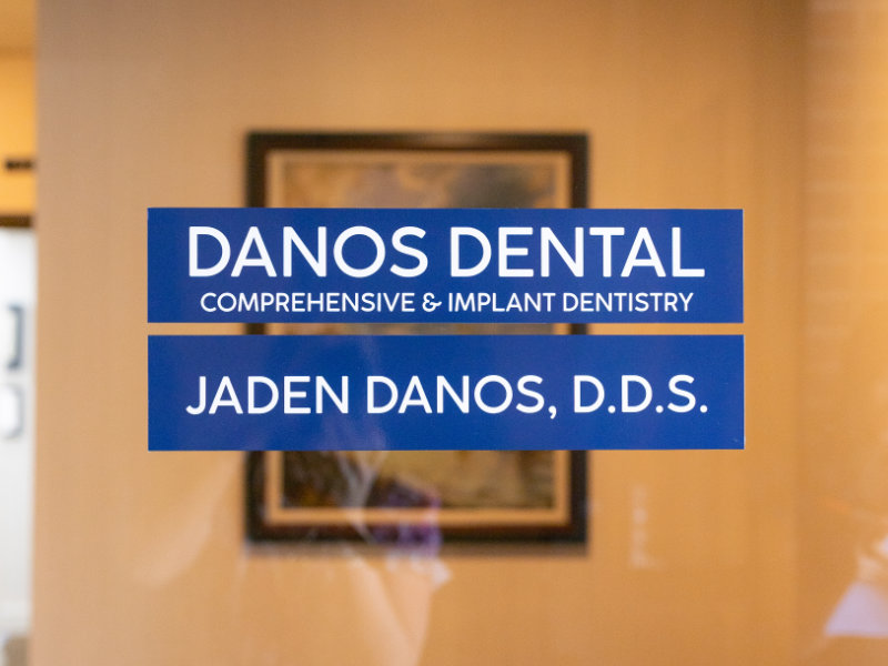 Danos Dental office door